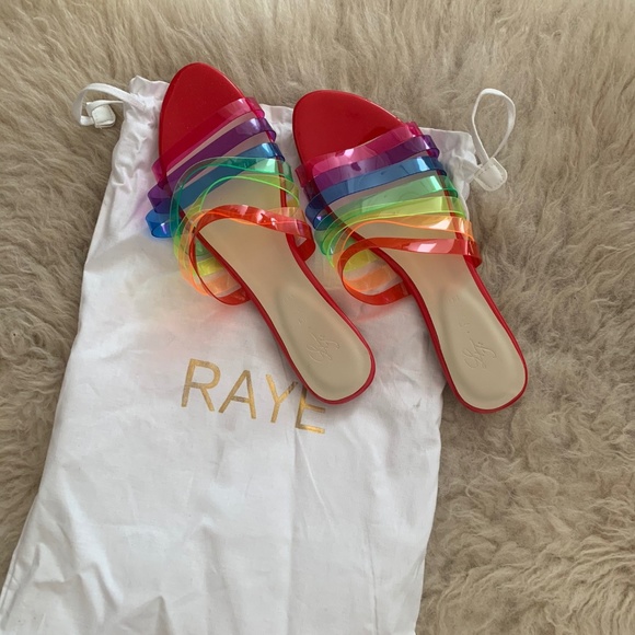 RAYE x Lovers & Friends Rainbow Sandals - Picture 2 of 4